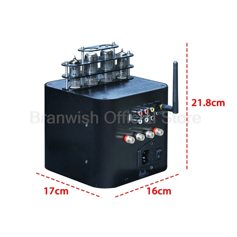 150W 2 채널 HiFi 튜브 증폭기 5.0 Bluetooth 앰프 스테레오 사운드 시스템 홈 시어터 스튜디오 용 광학/동축/USB/AUX 입력