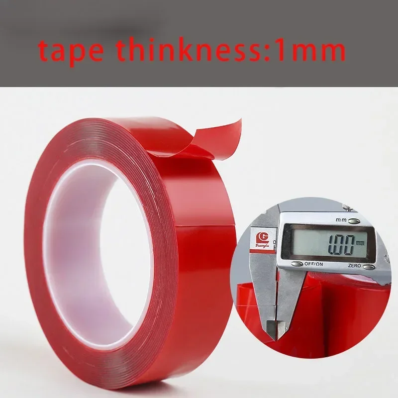 300CM/롤 양면 접착 테이프 아크릴 투명 LED 스트립용 흔적 없는 스티커 자동차 고정 태블릿 고정