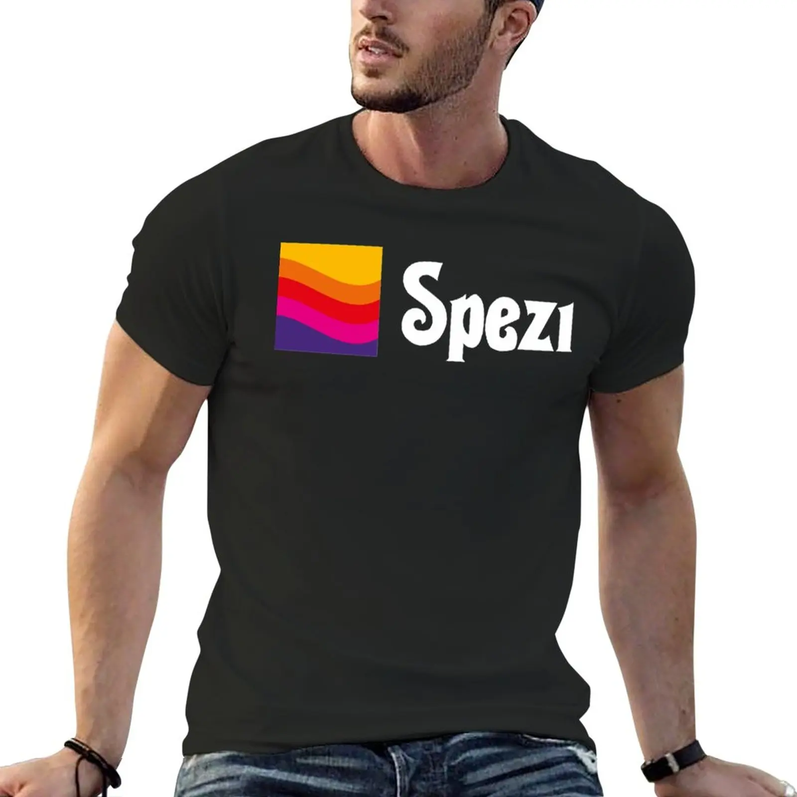New Paulaner Spezi T-Shirt T-Shirt Camicia Ad Asciugatura Rapida Maglietta Nera Abbigliamento Uomo