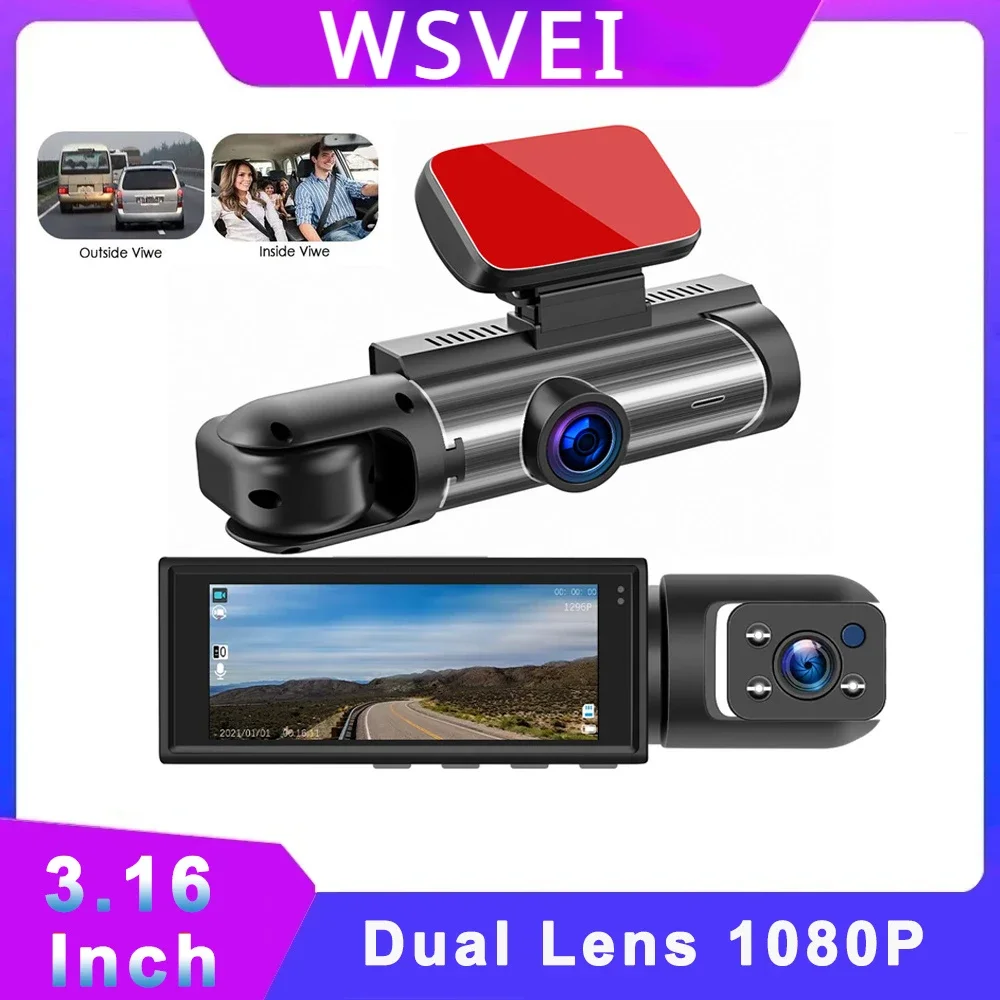 Dash Cam Con Telecamera Wifi Per Auto Loop Record Dashcam Registratore Di Unità Grandangolare A 170 Gradi G-Sensor Video 1440P Registratore Per Auto