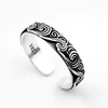 WYEAIIR 925 Sterling Silver Ethnic Retro Good Luck Cloud Wave Resizable Opening Ring For Women Luxury Jewelry 6