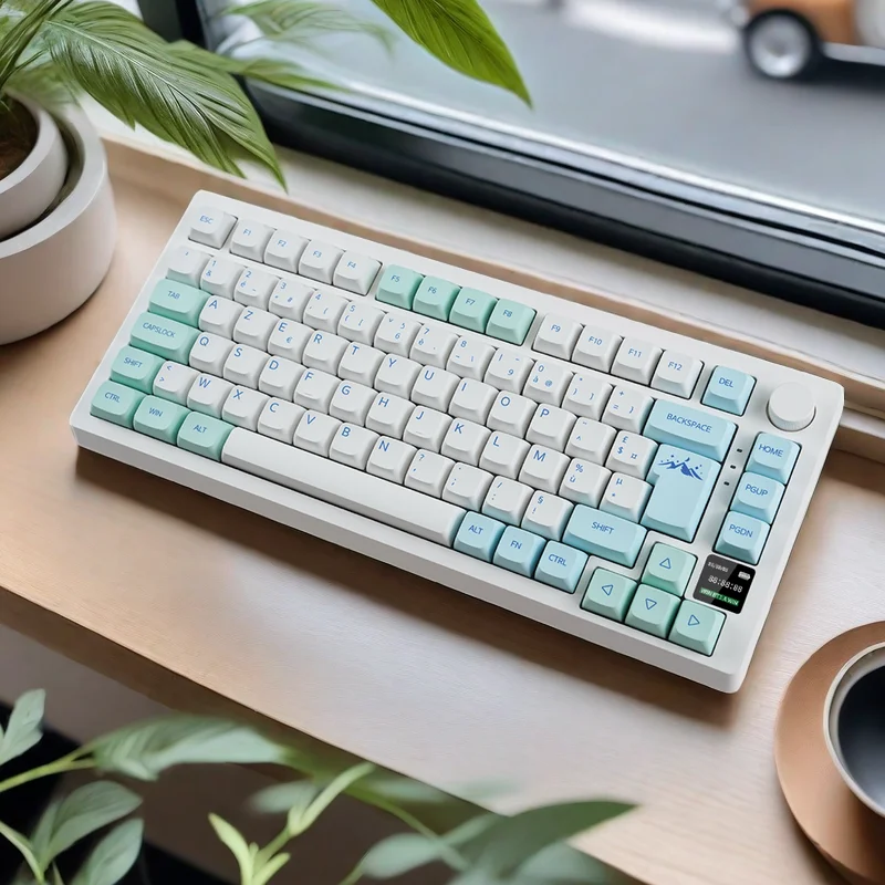 

MATHEW TECH MK75 Max RGB ISO Mechanical Keyboard AZERTY Nordic/Spanish/German/UK/Portuguese with Customizable Display Wireless