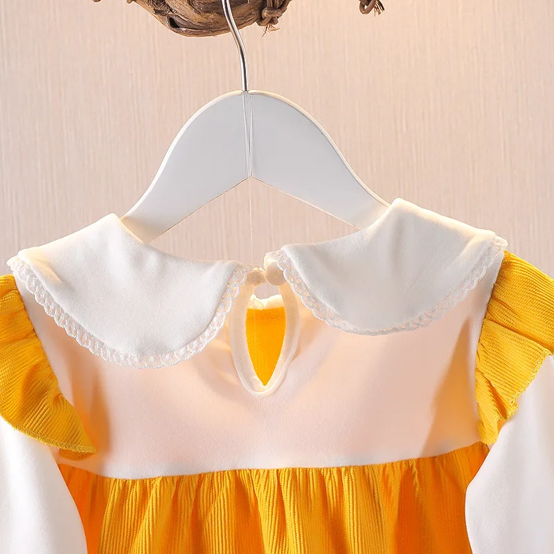Embroidered Baby Kid Girl Dress Spring Autumn Princess Dress Lovely Cotton Long-sleeved Girl Clothing Tutu Rabbit A-line Dresses girls dress baby girl dress
