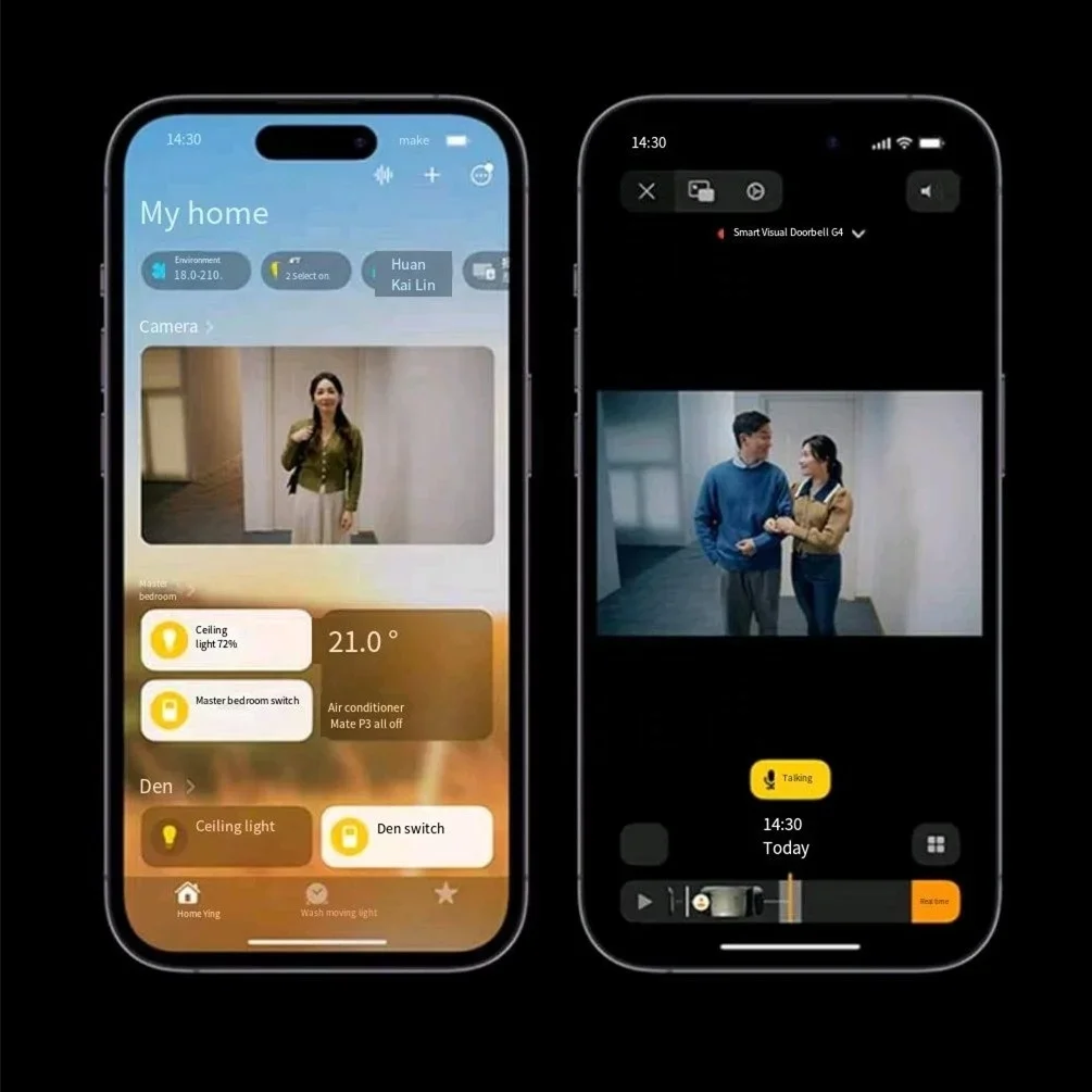 Intelligent Visual Doorbell Wifi Homekit Home Keyless Camera Electronic Cat Eye Remote Monitoring