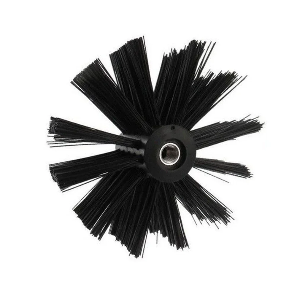 100/150mm Chimney Brush Dryer Vent Cleaning Brush Chimney Lint Remover Bristle Head Nylon For Cleaning Dryer Duct Pipe pipe cleaner brush