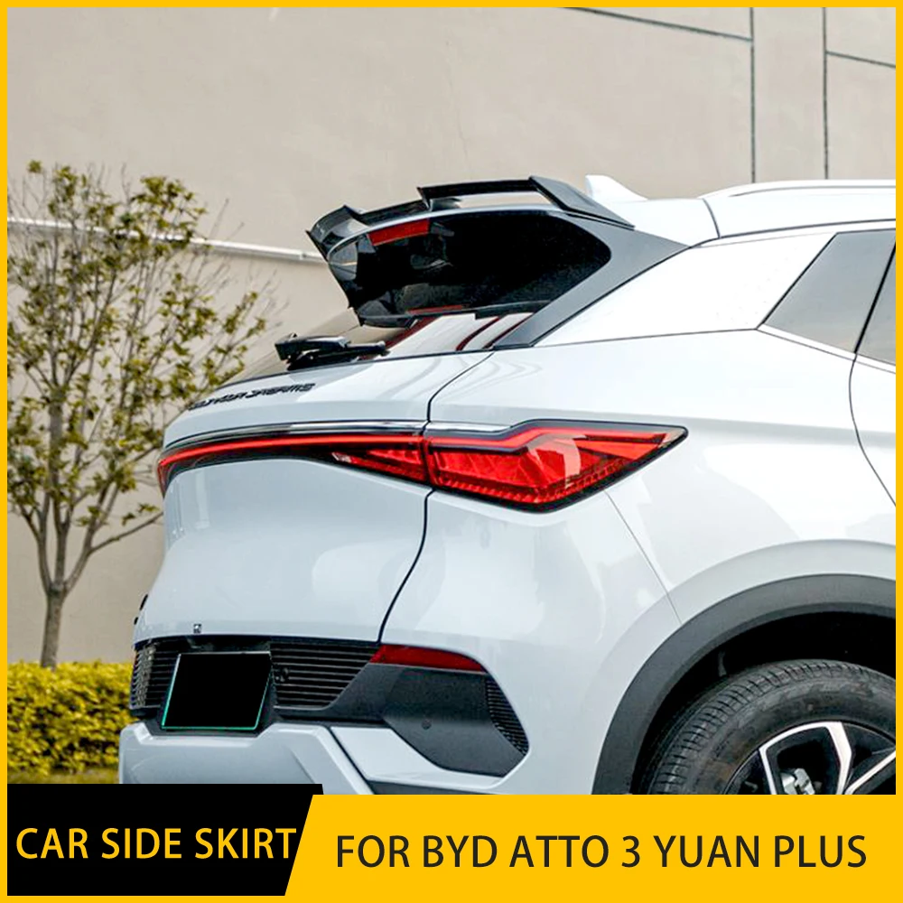 

For BYD ATTO 3 Yuan Plus Spoiler Car Front Bumper Split Lip Body Kit Diffuser Deflector 2022-23 High-Quality Sports Accessories