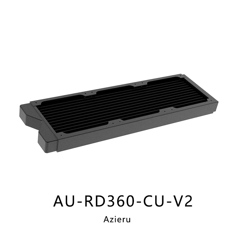Azieru 240 360 Radiador de Refrigeração de Água Cobre Watercooler Exaustão Trocador de Calor Dissipação pc Cpu Gpu Cooler Au-rd240-cu-v2 - Imagem 5