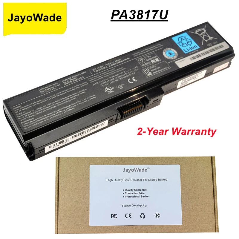 

Аккумулятор JayoWade PA3817U для TOSHIBA L630 L650 L645 L655 L600 L700 L730 L735 L740 L750 L755 PA3817U-1BRS PABAS228, японская батарея