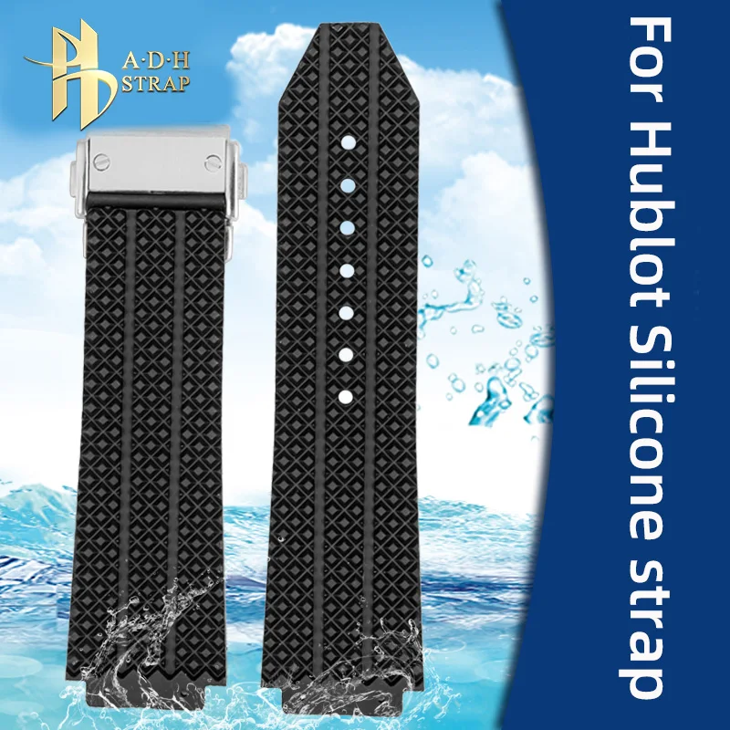 Cinturino Per Orologio In Silicone Rialzato Speciale Per Cinturino In Gomma Impermeabile Hublot Big Bang Classic Fusion 13Mm 17Mm 19Mm