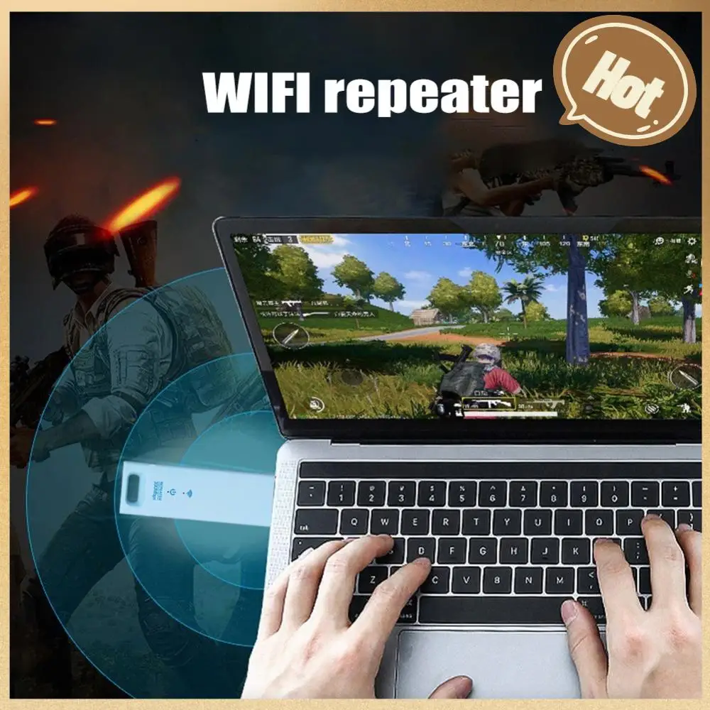

Портативный усилитель-повторитель Wi-Fi, USB 2,0, 2,4 ГГц, 300 Мбит/с