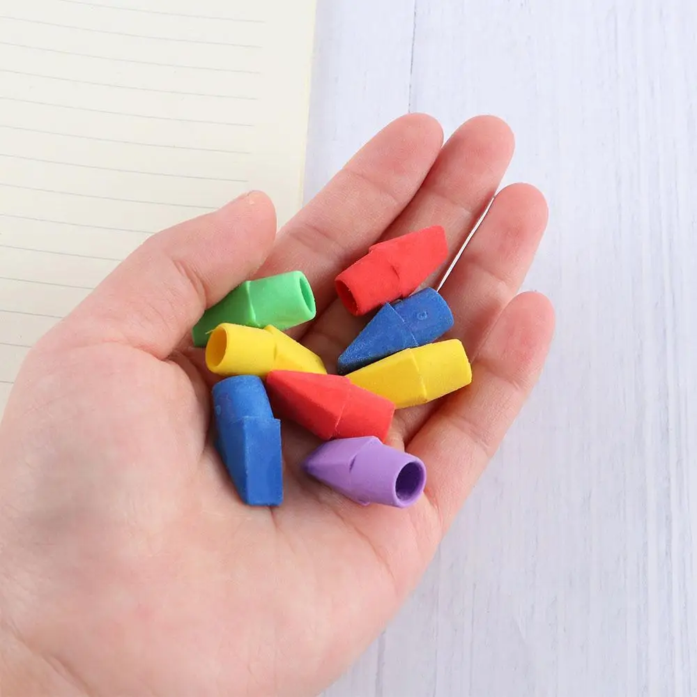 Pencil Eraser 30PCS Erasers Pencil Top Eraser Caps Pencil Eraser Toppers Student Painting Correction Supplies Stationery