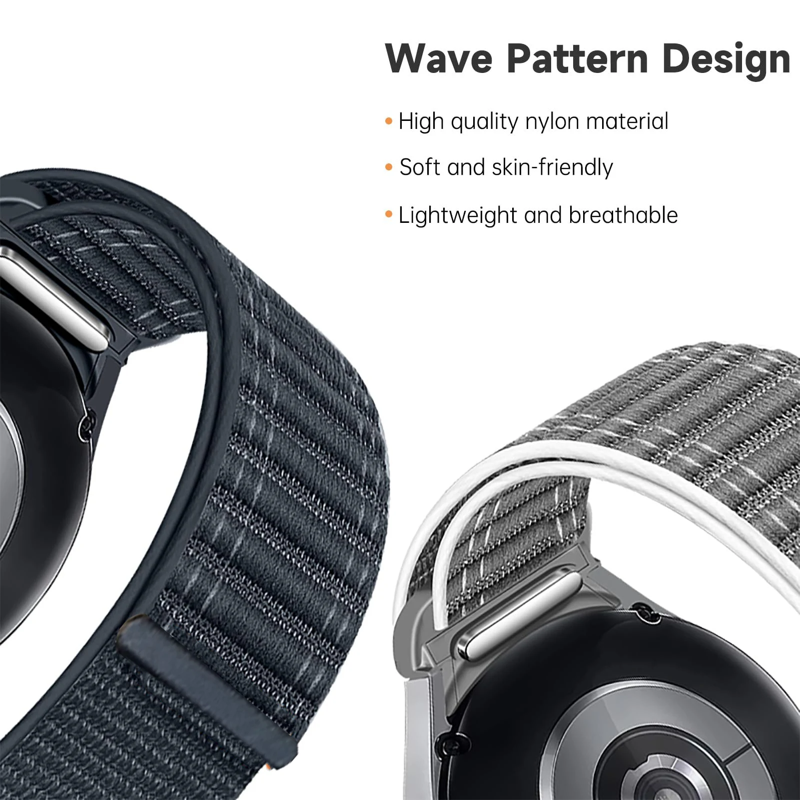 Premium Nylon Loop Strap for Galaxy Watch - No-Gap Design