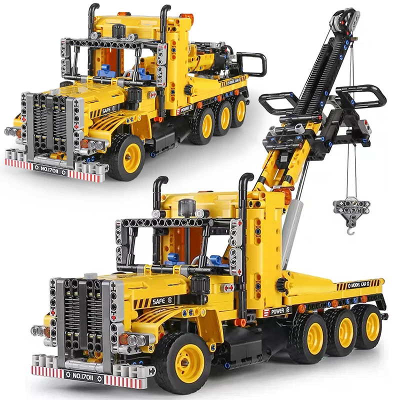 Mold King Technical Heavy-Duty Tow Truck Building Blocks City Engineering Vehicle Car Bricks Toys For Kid Regali Di Compleanno Moc
