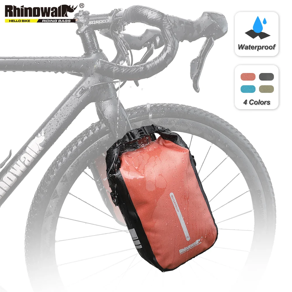 RhinowalkWaterproofBikeQuickReleaseFrontForkBag4L6LCycling