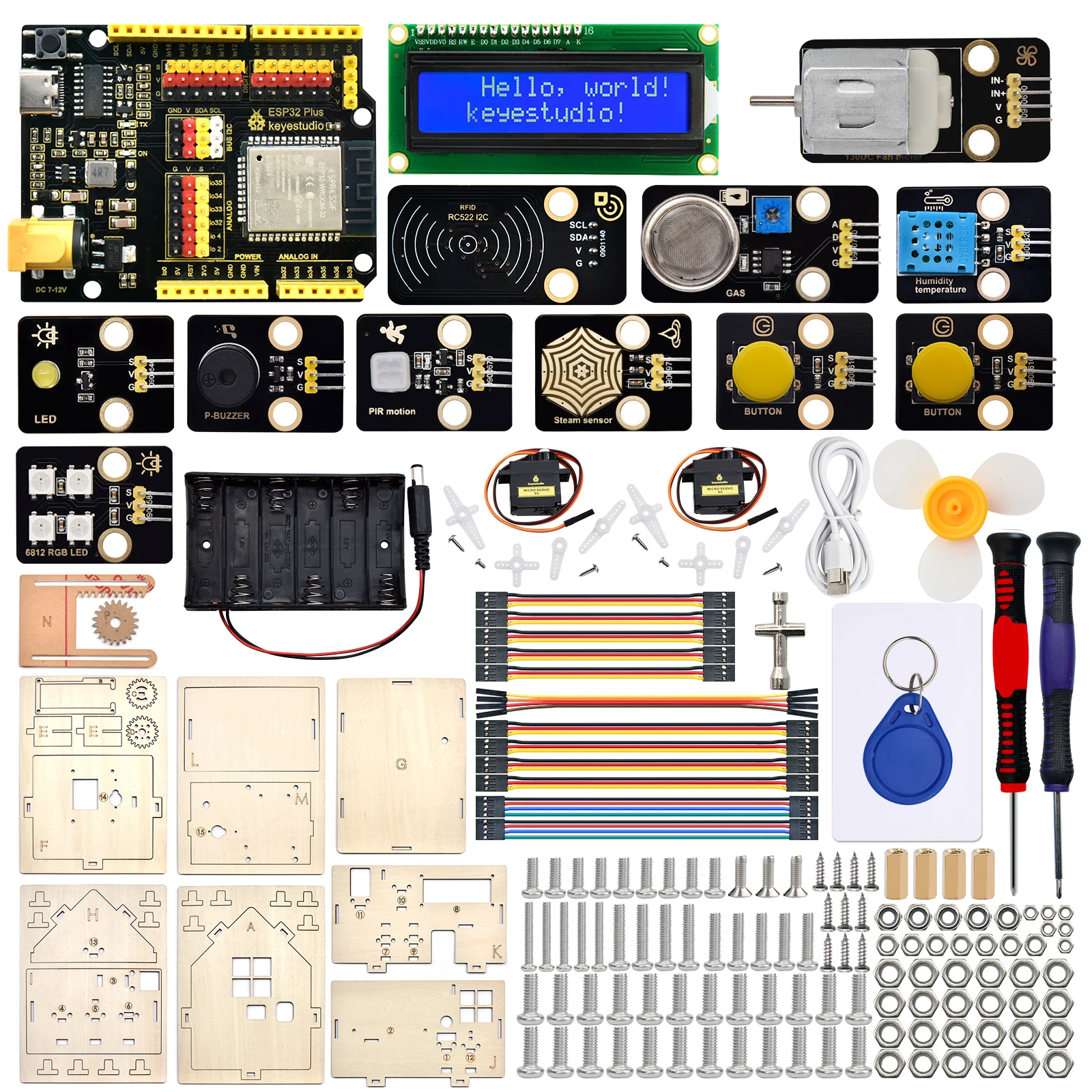 Keyestudio DIY Programmable Smart Home Starter Kit For Arduino Uno ...