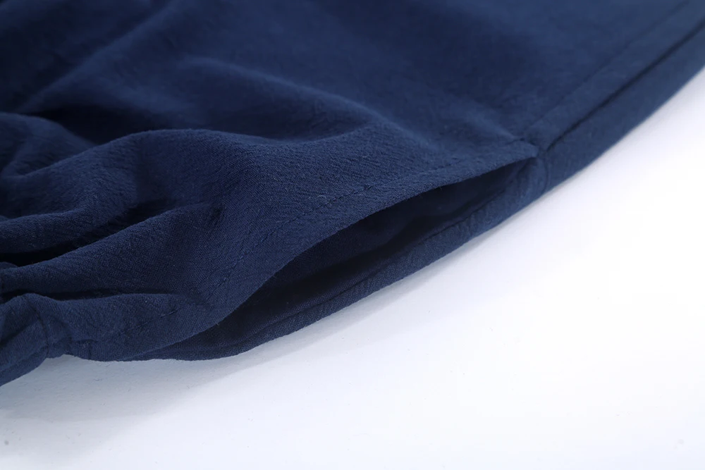 Chinesische Kung Fu Kampfkunst traditionelle Tang Anzug Tai Chi Kleidung Morgen Übung Zen Meditation Taschen lose Hosen – Detail 4