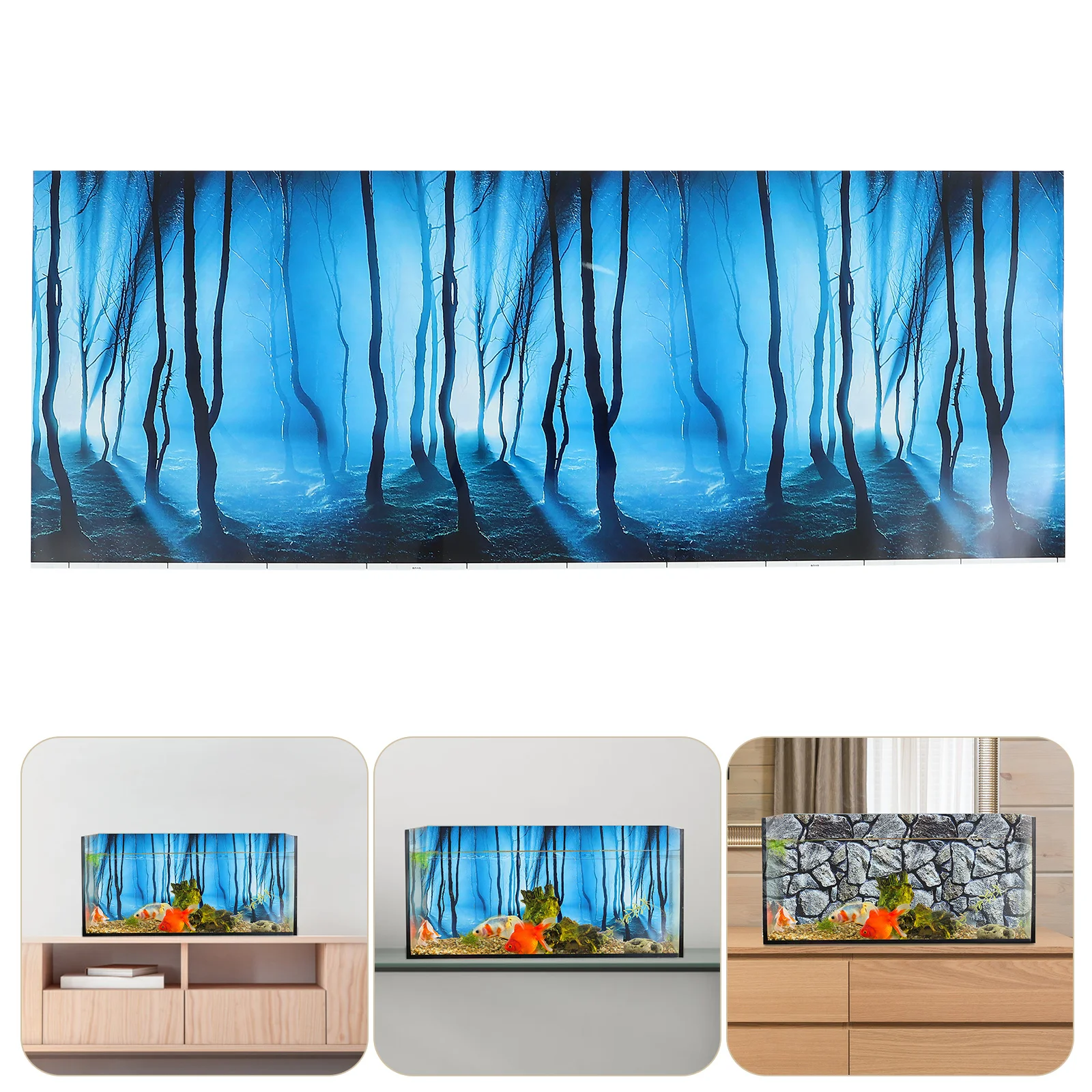 Fish Tank Background Paper Aquarium Picture Decorate Sticker Household Thick Film Decorative fish tank backdrop aquarium sticker