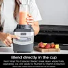Professional Compact Smoothie & Food Processing Blender, 1100-Watts, 3 Functions -for Frozen Drinks, Smoothies 6