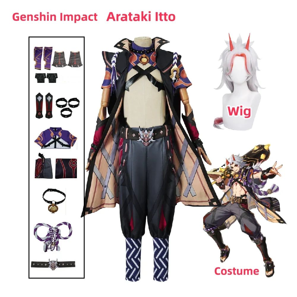 

Arataki Itto Cosplay Game Cosplay Costume Uniform Anime Halloween Carnival Party Clothes