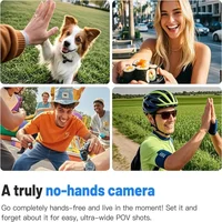 4K HD Motorcycle Mini Recorder Finger WIFI Action Camera Lightweight POV Motorcycle Road Sport Cam Bicycle Vlog Pet Body Camera 5