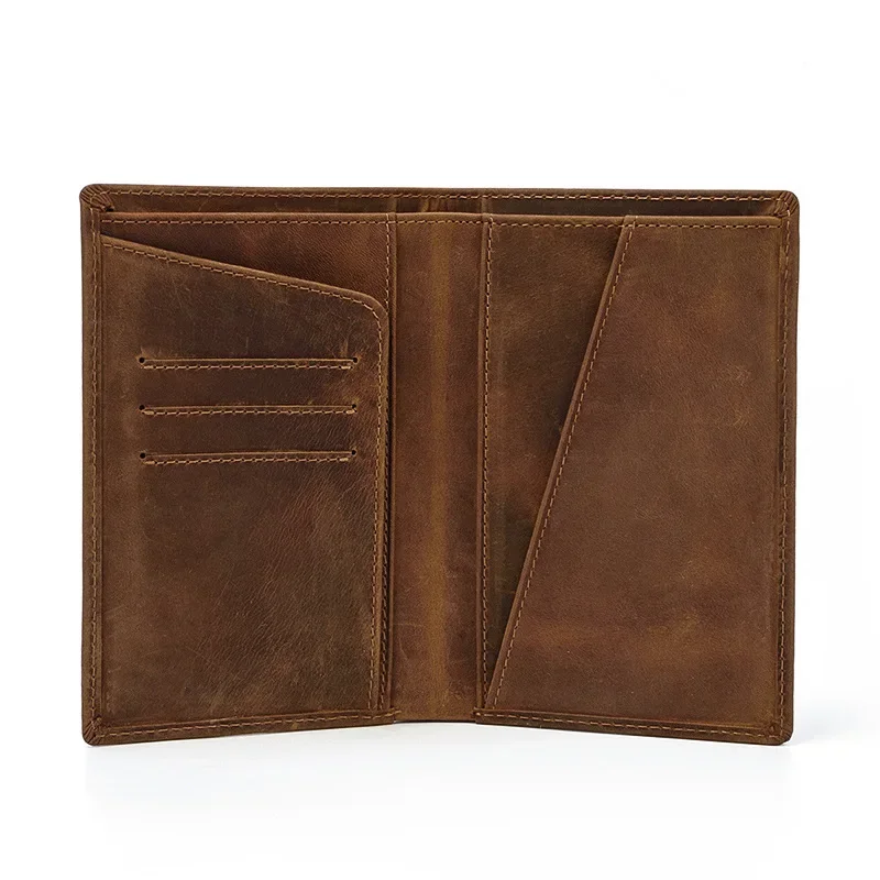 Vintage Leather Passport Holder and Wallet for Men