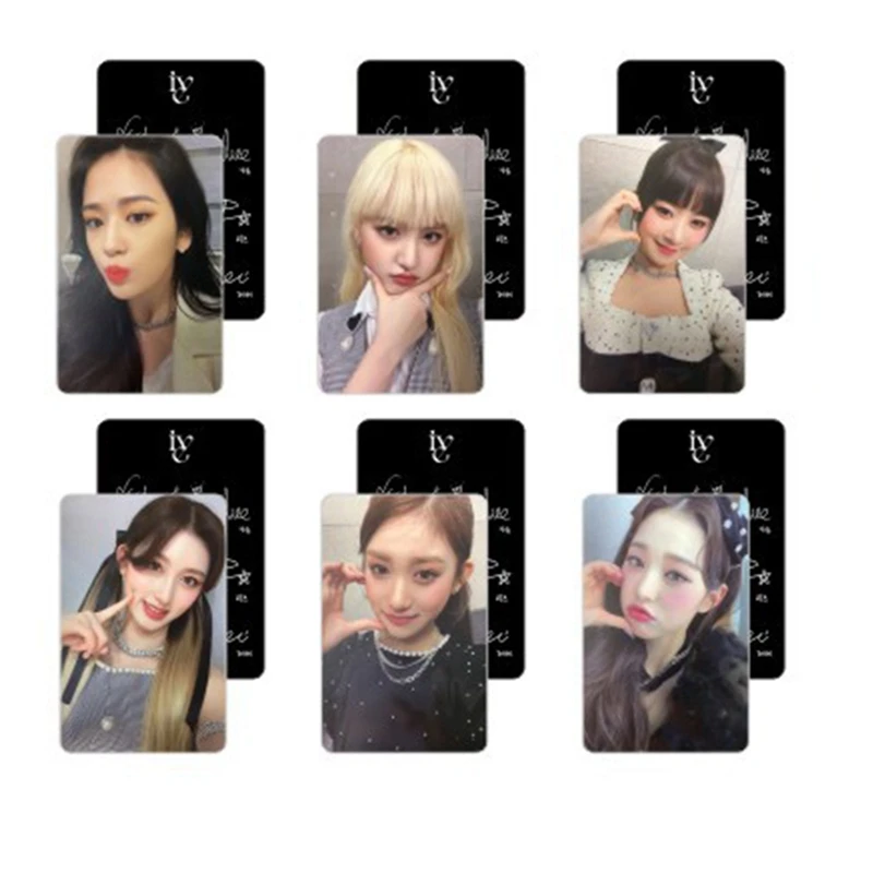 6 件套/套Kpop IVE 团队成员照片卡- 官方Kpop 在线商品