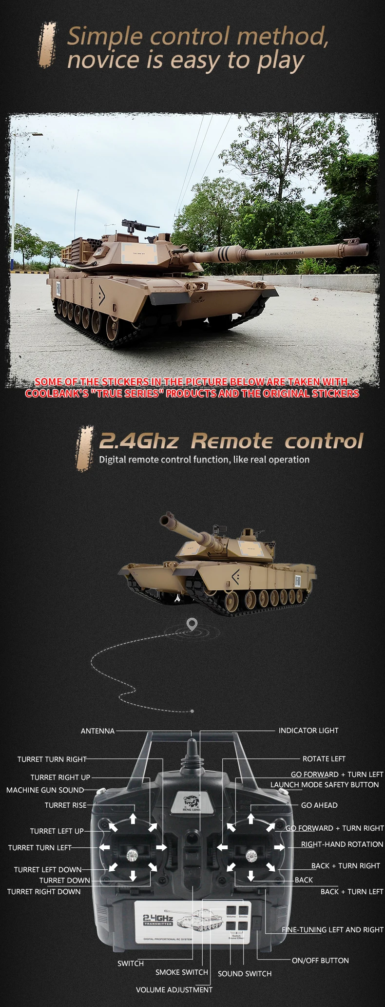 Sbeac1541fc61402c9e62c96b8512d922x [3918 1 UN 화이트 업그레이드] Heng Long RC 탱크 1/16 7.0 Abrams UN 화이트 3918 모델 320° 회전 포탑 흡연 전투 탱크 군용 차량 적외선 전투