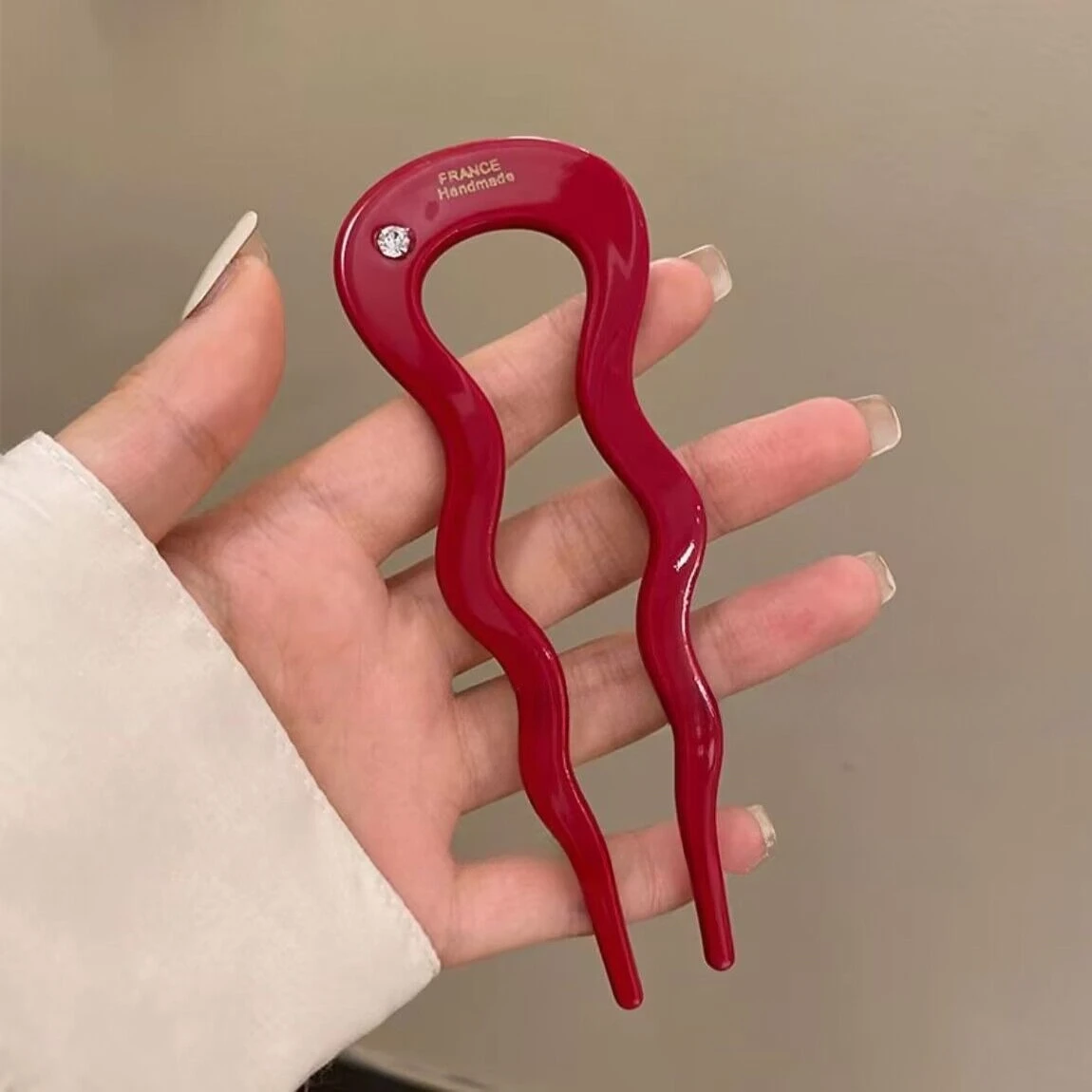 Elegant 2025 U-Shaped Acetate Hairpin