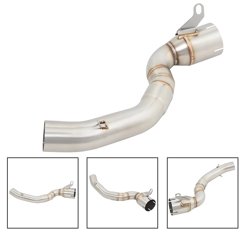 Slip On For KTM DUkE 200 DUKE200 2020 2021 2022 2023 Motorcycle Exhaust Escape Modified Middle Link Pipe Connecting 51mm Muffler - Image 2
