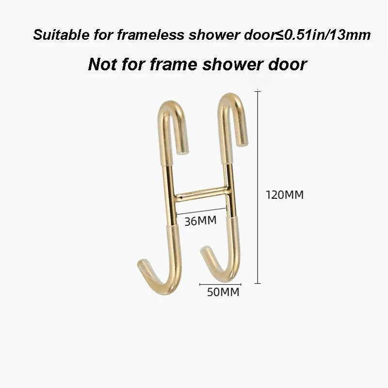304 Stainless Steel Hook Free Punching Bathroom Shower Door Hook Over Glass Door Kitchen Cabinet Back Type Storage Hanger storage hook door hook