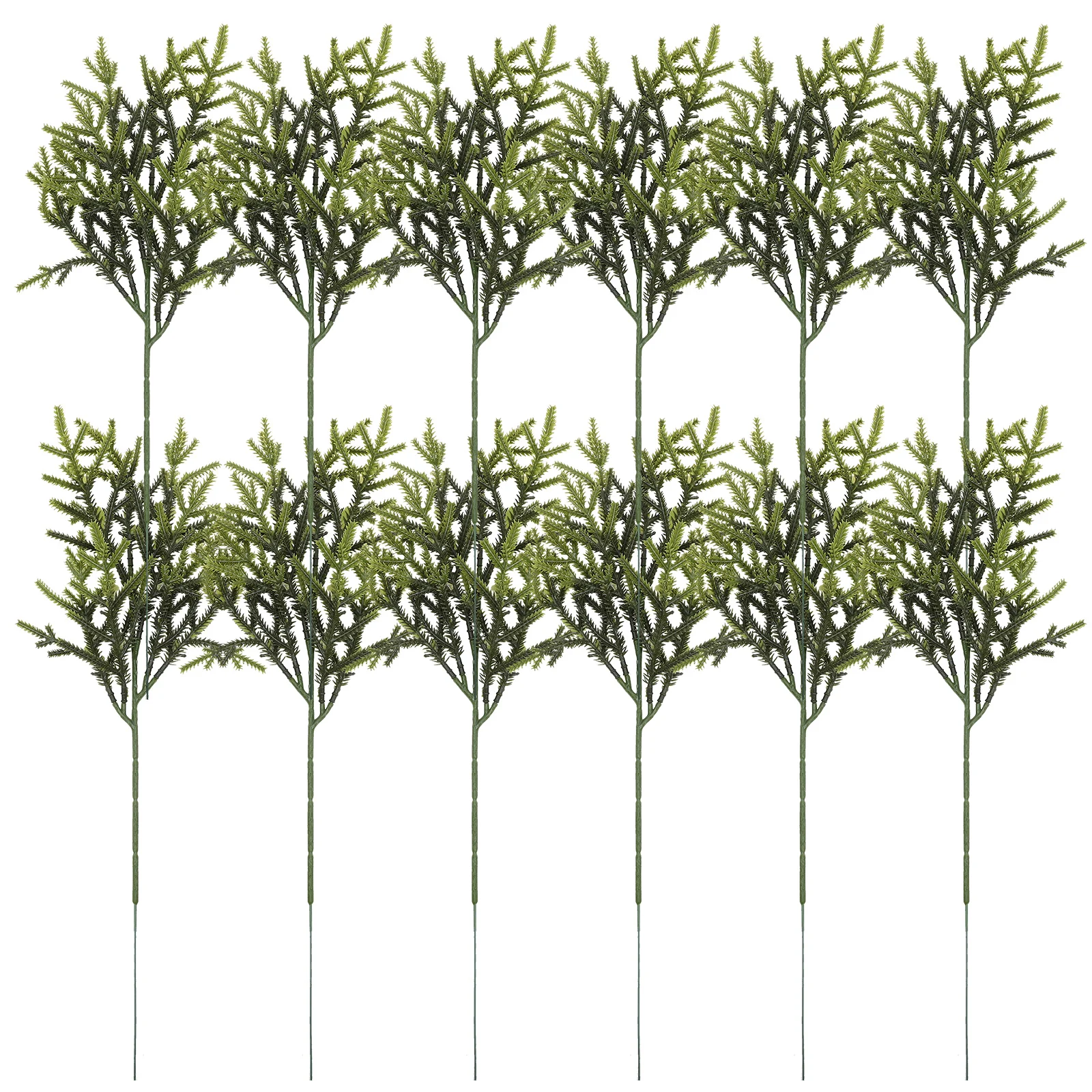

12Pcs DIY Pine Needles Branches Pine Picks Christmas Fake Greenery Pine Picks for DIY Garlands