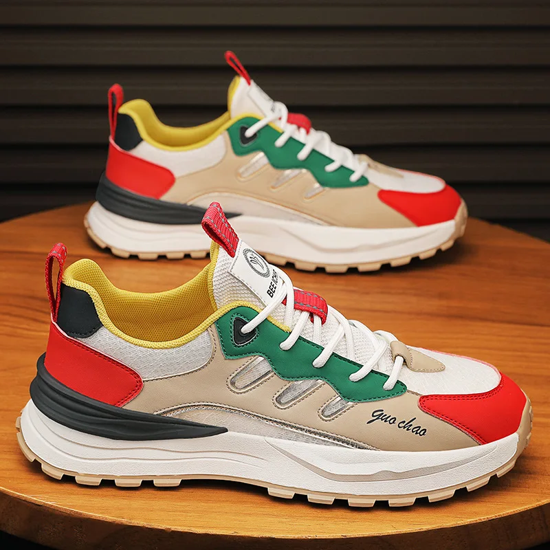 

The new trend of mesh men's shoes breathable personalized sports wind Agan shoes spring and autumn hundred casual running shoes
