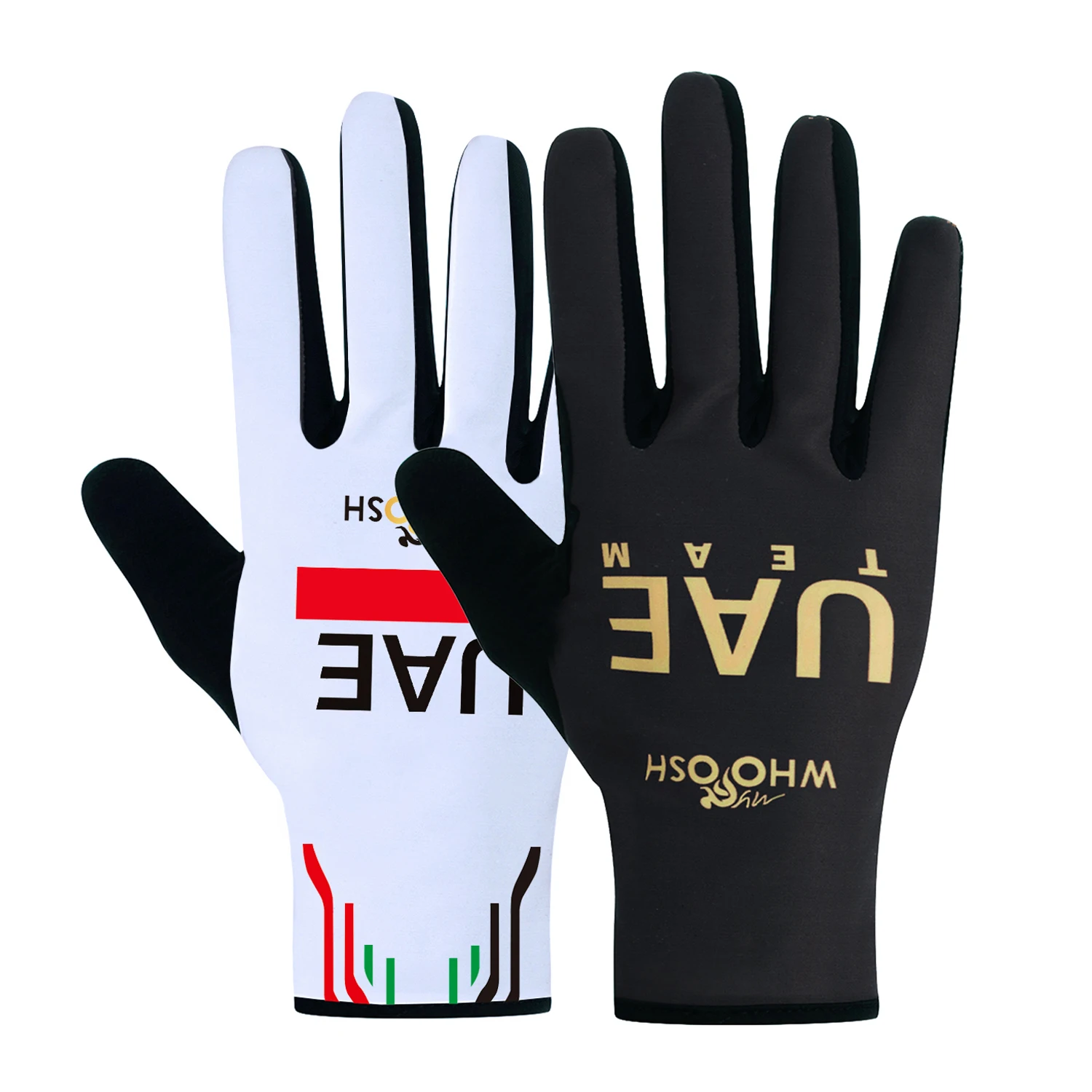 UAE Gold Full Finger Winter Cycling and Fitness Gloves