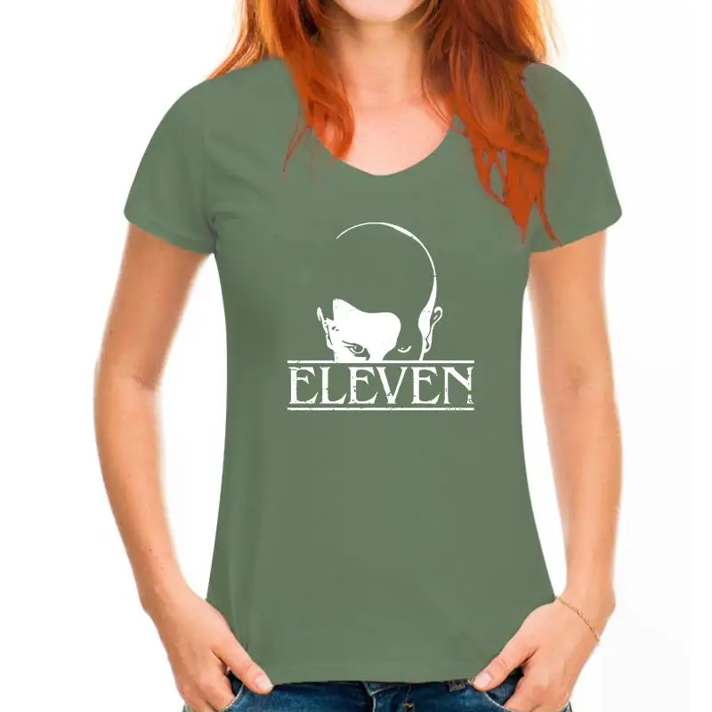 thumbnail image 1 of Camiseta negra de estilo extraño para hombre, talla S-6XL, con temática de cultura pop, Things Eleven Cosplay, 1 of 5