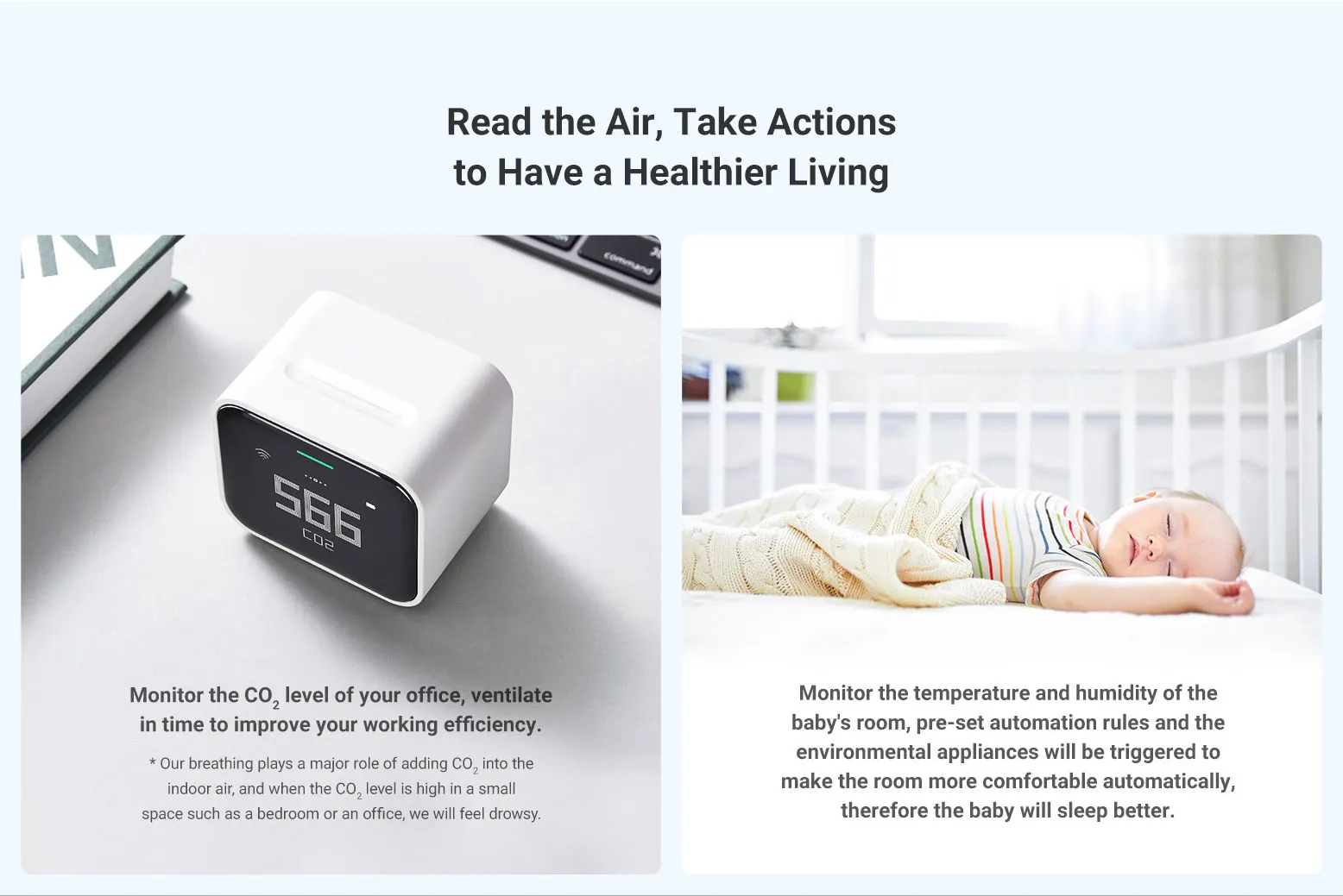 Air Detector Lite CO2 PM2.5 PM10 Temperature Humidity Monitor Touch Screen Work