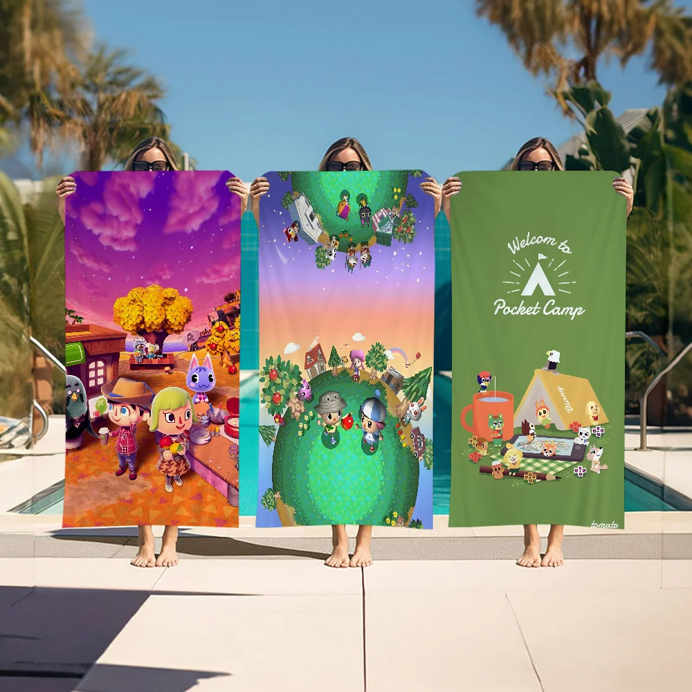 

Animal C-Crossing Towel Microfiber Beach Towel Absorbent Quick dry Soft Yoga Swimming Resort Mountain Climbing Towel