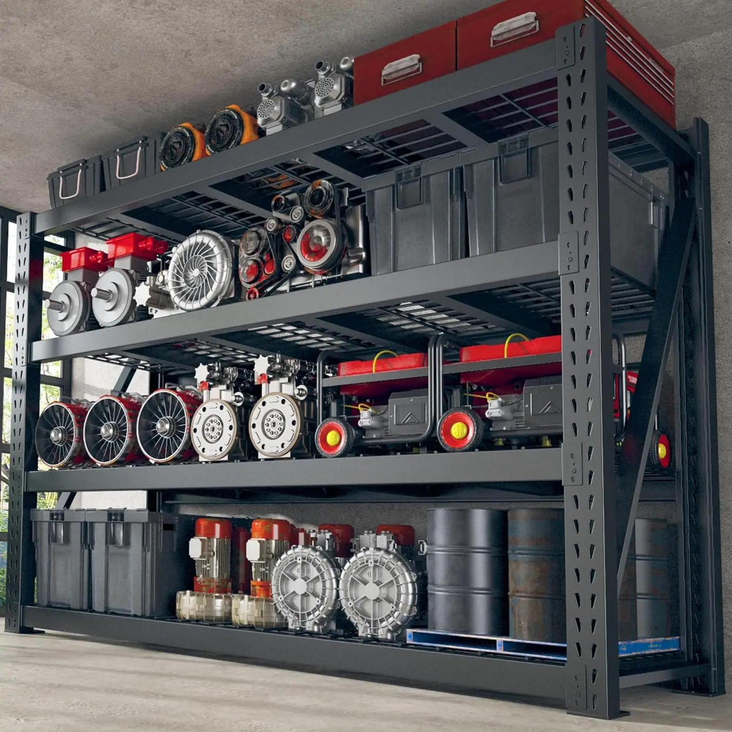4 Tier Heavy Duty Rack: The Ultimate Solution for High-Capacity Storage ...