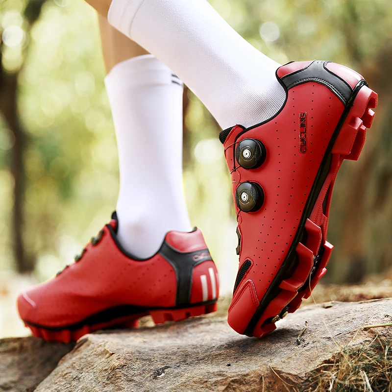 Cycling Sneaker MTB Men Sports Dirt Bike Shoes SPD Pedal Mountain Bicycle Footwear Speed Racing Man Flat Off Road Cycling Shoes