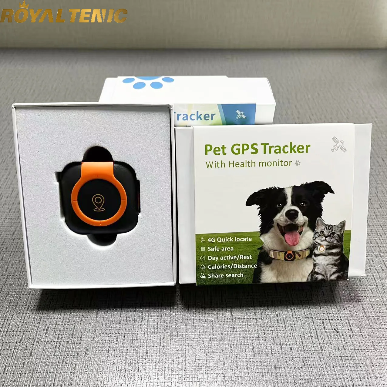 C08 NEW Pet 4G GPS Positioning Waterproof Fashion Collar Clip for Cats Dogs Anti-lost Device SIM Card