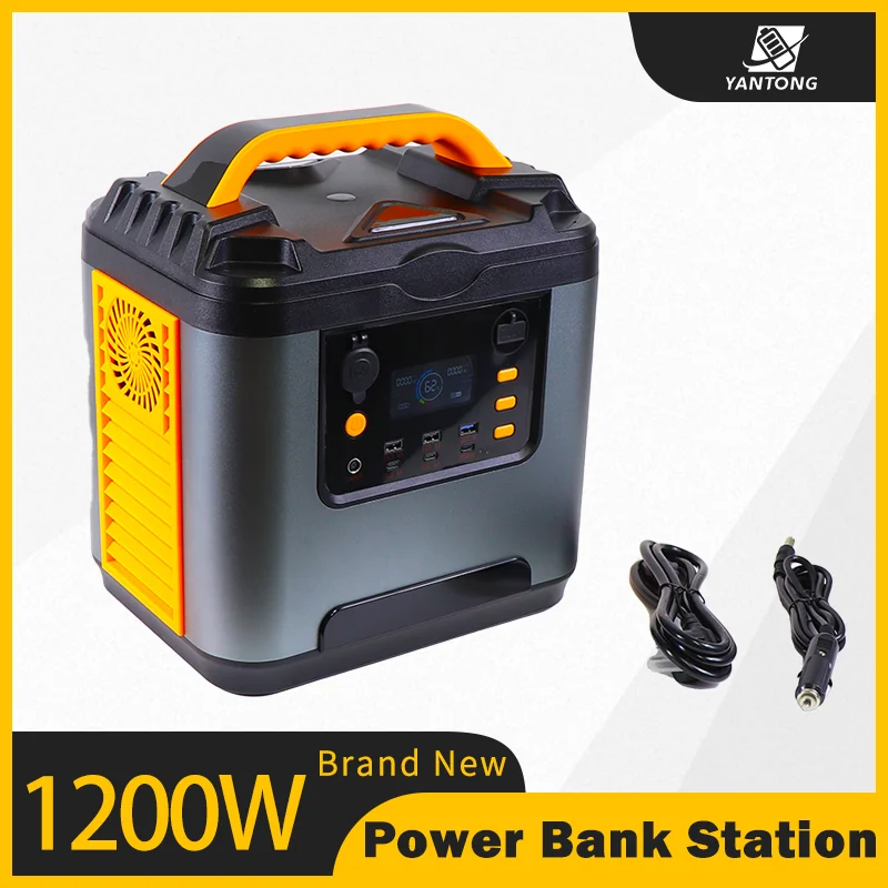 

1200W Portable Power Station 500W 1500W Solar Power Bank Outdoor Camping Rechargeable Generator Backup EU NO TAX