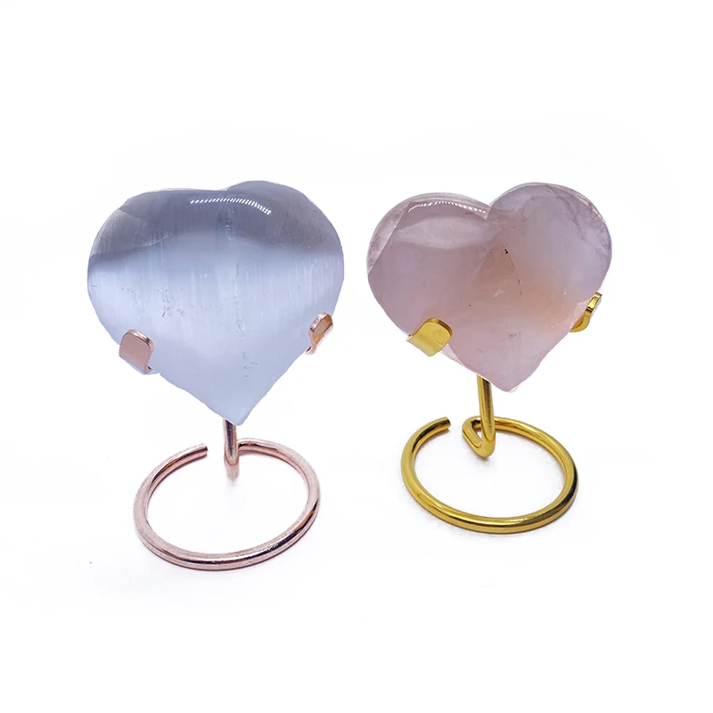1Pcs Metal Love Chip Bracket Crystal Ball Bracket Display Display Stand Decorative Ornaments Crafts 3