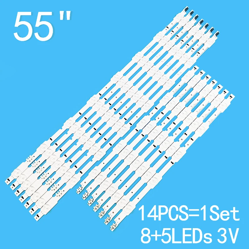 LED Backlight Strip For UE55HU6900 UE55HU7000 UN55HU7000 UN55HU6840 DUGE-550DCA-R5 550DCB BN96-34251A 34252A 32183A for ue50hu6900ss un50hu6950 un50hu6840f ue50hu6905u cy gh050hgnv9h un50hu6840 bn96 32178a bn96 32179a duge 500dcb r3