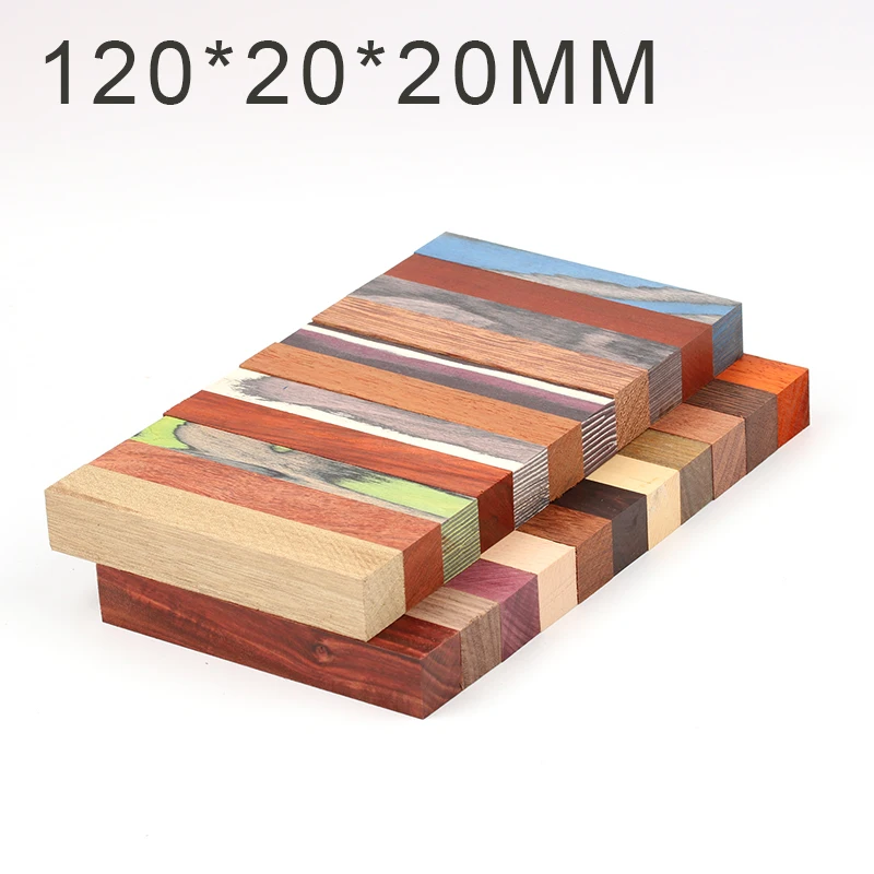Wood Pen Blanks for DIY Woodworking Projects, 120x20x20mm