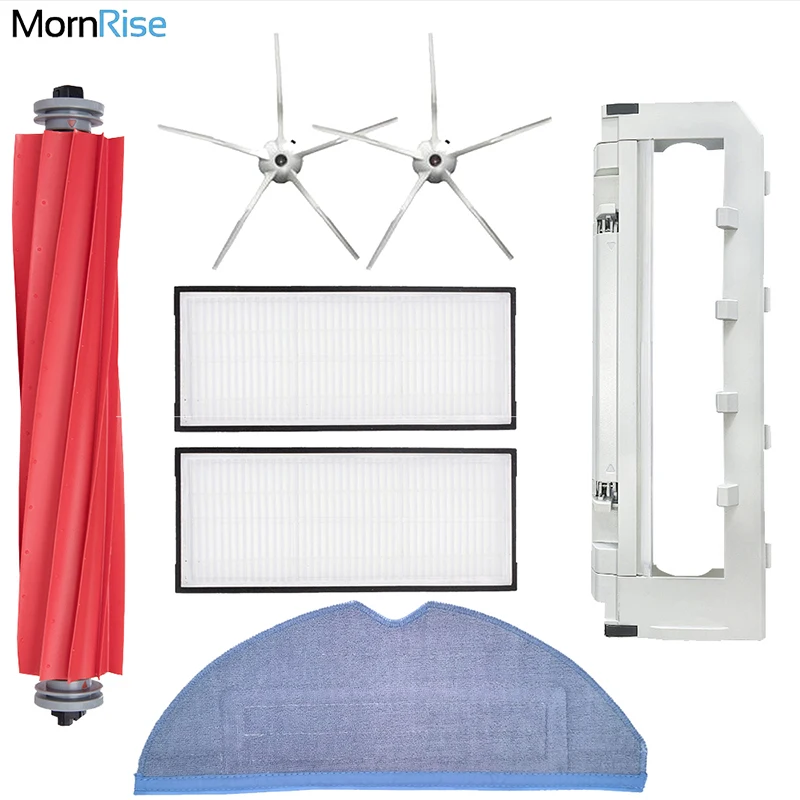 

For Xiaomi Roborock S7 / S7 Maxv Ultra Accessories Spare Parts Vacuum Cleaner Replacement Kit Roller Brush HEPA Filter Mop Cloth