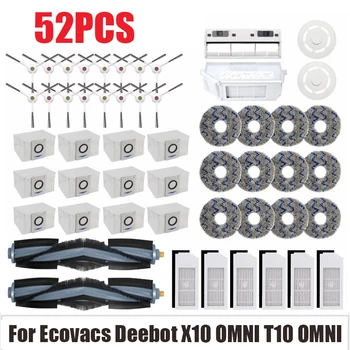 Ecovacs Deebot X1 OMNI / T10 OMNI 로봇 진공 청소기 부품 먼지 봉투 헤파 필터 메인 사이드 브러시 걸레 쓰레기통 액세서리