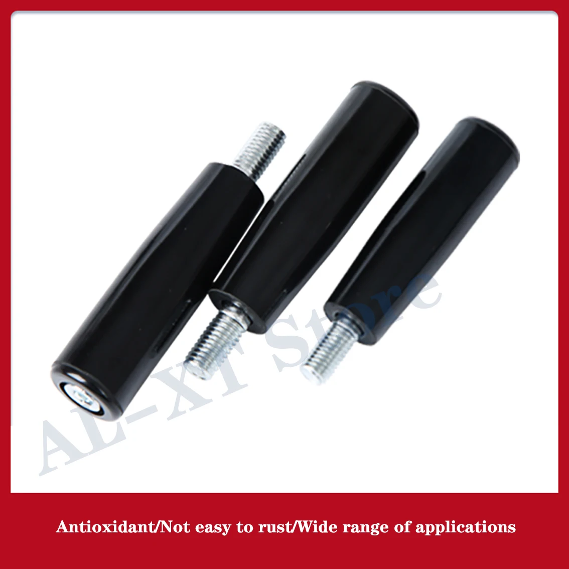 M6/M8/M10/M12 Plastic Handle Rubberwood Rotating Handle Through Hole Through Rod Machine Tool Handwheel
