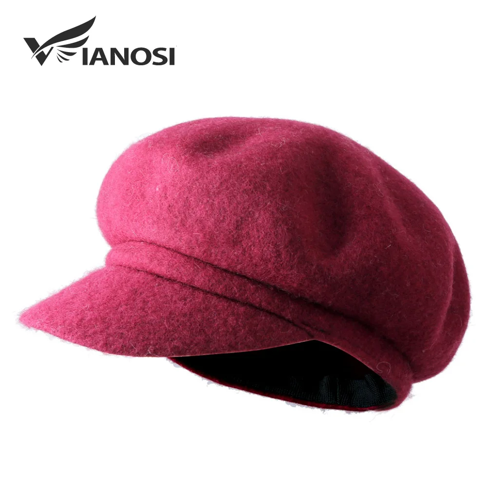 Retro Beret Hats Women Fashion Warm Solid Color Spring Autumn Winter Caps Ladies Daily Accessory Gifts Wool Newspaper Hat