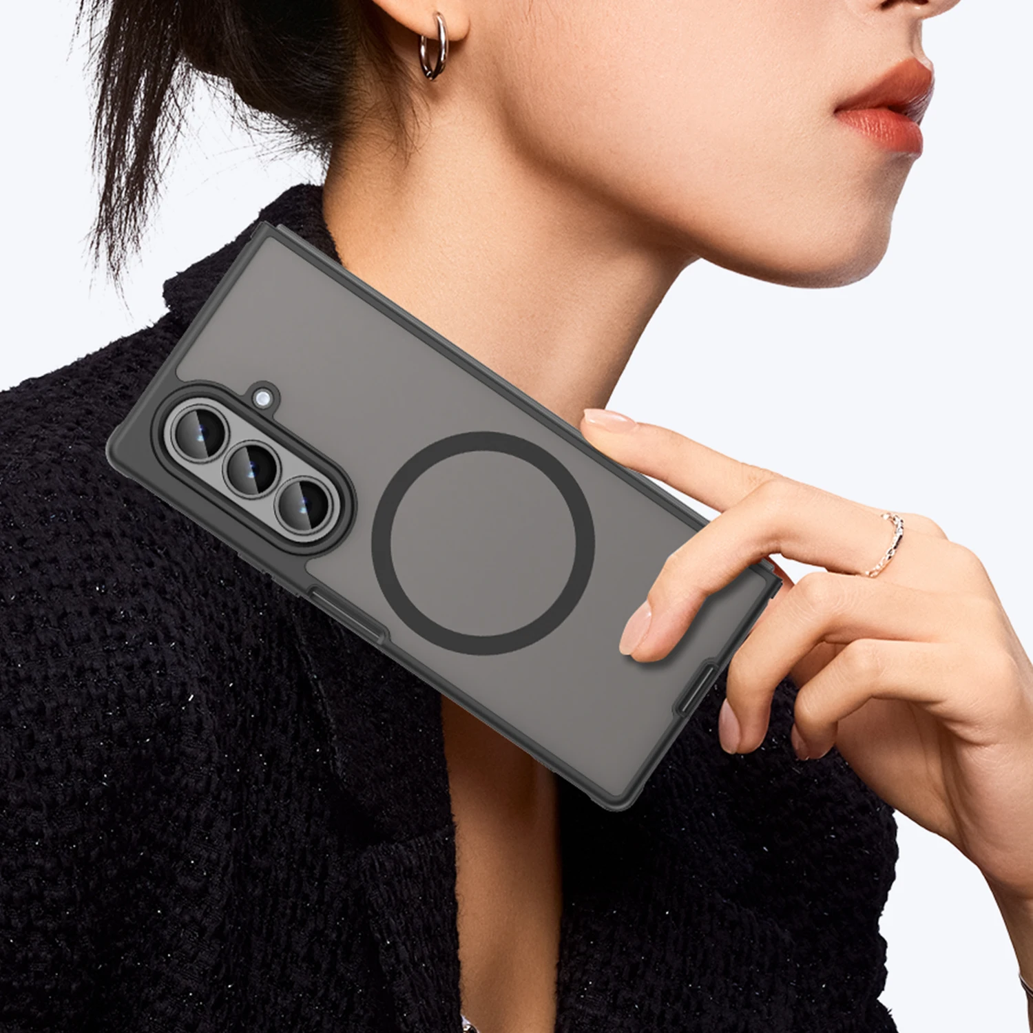 Luxury Slim Matte Magsafe Case with Colorful Protective Border - Anti-Drop 4 Corner Design