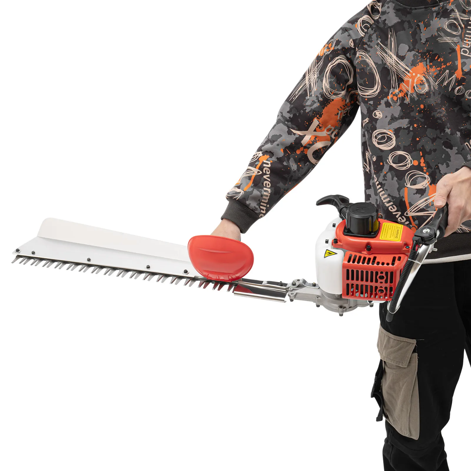 Hedge Trimmer, 0.65 kW Power, 7,500 RPM, 0.5mm Blade, Cordless, Anti-Vibration, Protective Gear Included for Safe Trimming