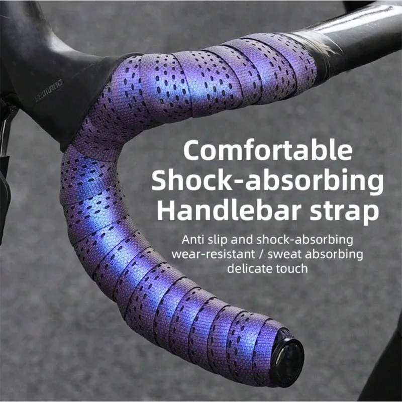 Gradient Road Bike Bend Handle Strap Bicycle Handlebar Tape Breathable Anti Slip Waterproof EVA Shock Absorber Bike Tape